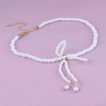 Pearly Bow - Necklace