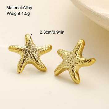 Gold Starfish - Earring