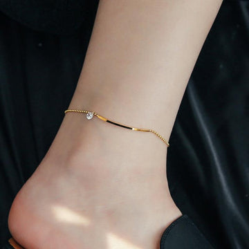 Diamond Gold Line - Anklet