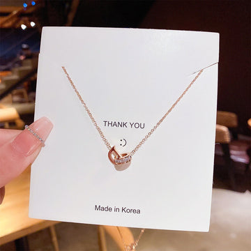 Shaped Diamond Ring Gold - Necklace