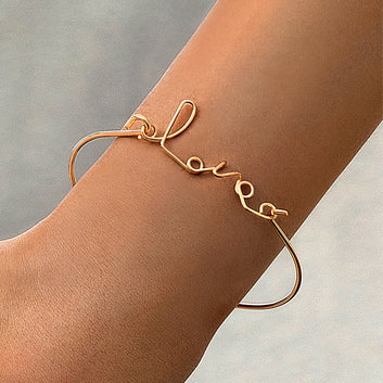 Love Gold Bangle - Bracelet