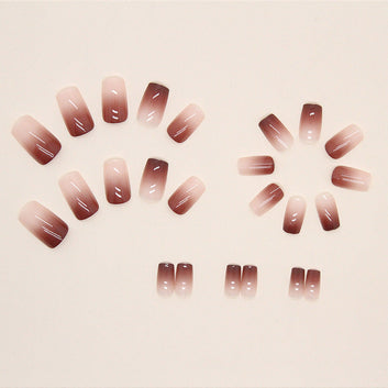 Morandi Pink - Press On Nail Set Of 24 - Free 24 Pcs Sticker Sheet Included
