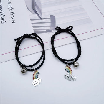 Best Friends Rainbow Black - Bracelet Set