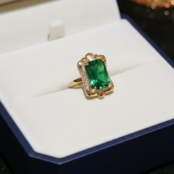 Royal Green Gem Gold - Ring