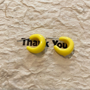 Chunky Yellow - Earring