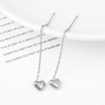 Silver Heart - Earring Style 1
