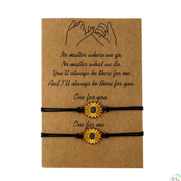 You & Me Sunflower - Bracelet Set Of 2
