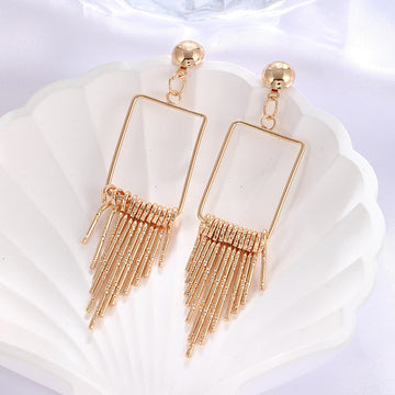 Classy Square Gold - Earring