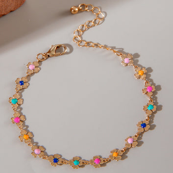 Multi Flower Gold - Bracelet