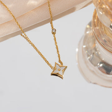 White Flower Gold - Necklace Style 2