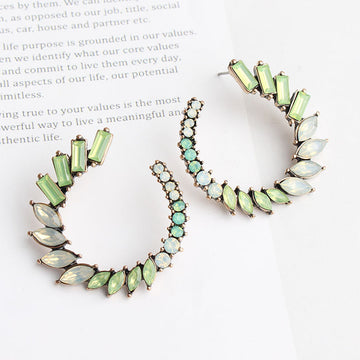 Pastel Diamonds Flower - Earring Style 2