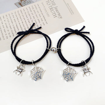 Spider Charms Black Magnetic - Bracelet Set