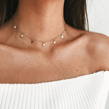 Gold Stars - Necklace