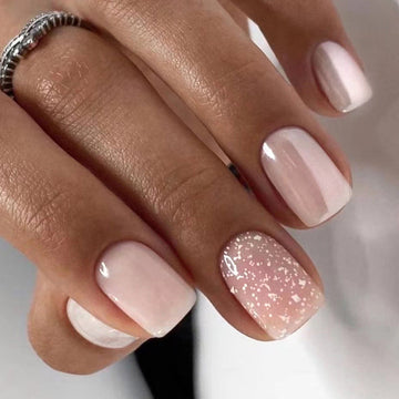 Flash Pink - Print Press On Nail Set Of 24 - Free 24 Pcs Sticker Sheet Included