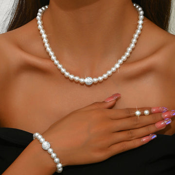 Pearls & Diamond - Jewelry Set