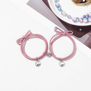 Tree Charm Magnetic Pink - Bracelet Set
