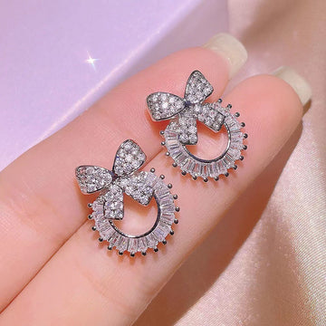 Flash Diamond Bow - Earring