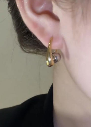 Gold & Silver Foiled - Earring