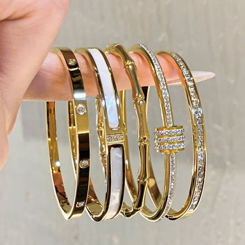 Premium Gold Series Bangle - Bracelet Style 2