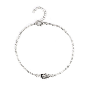 Cute Girl Silver - Anklet