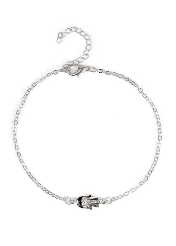 Cute Girl Silver - Anklet