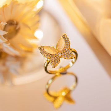 Elegant Diamonds Butterfly - Ring