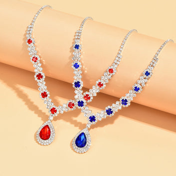Emerald Blue Diamond - Jewelry Set