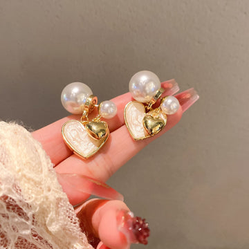 Pearl Heart - Earring