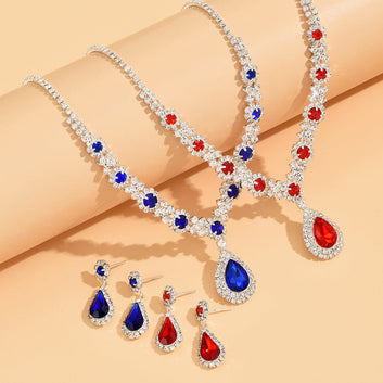 Emerald Red Diamond - Jewelry Set