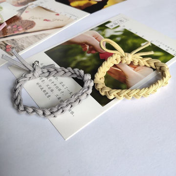 Grey & Yellow Elastic Magnetic - Bracelet Set