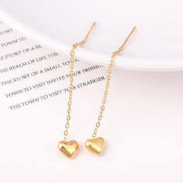 Gold Heart - Earring Style 1