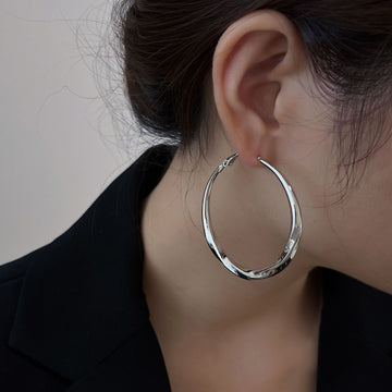 Circle Hoop Silver - Earring