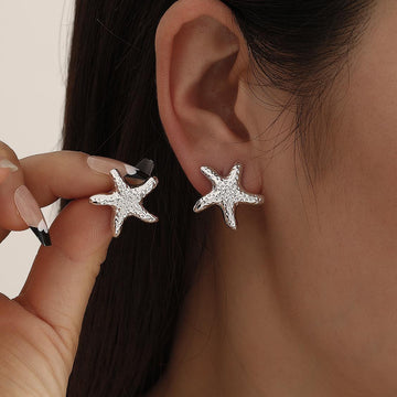 Silver Starfish - Earring