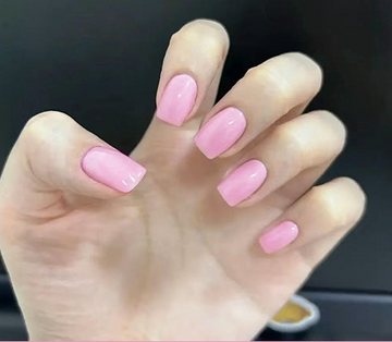 Pink Girl Power - Press On Nail Set Of 24 - Free 24 Pcs Sticker Sheet Included