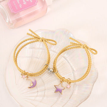 Moon & Star Yellow Magnetic - Bracelet Set