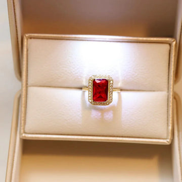Red Gem Gold - Ring
