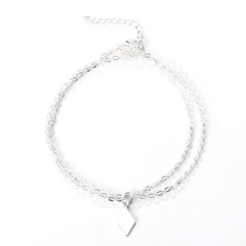 Double Layer Classy Silver - Anklet