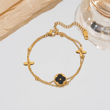 Flower Gold Layered - Bracelet Style 4