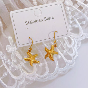 Gold Star Fish - Earring