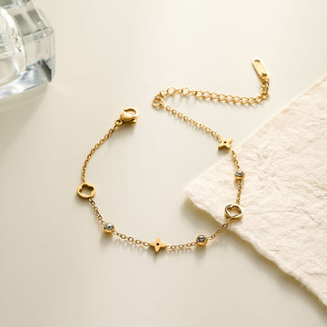 Premium Gold Series Crystal Diamonds - Bracelet