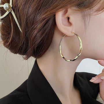 Circle Hoop Gold - Earring