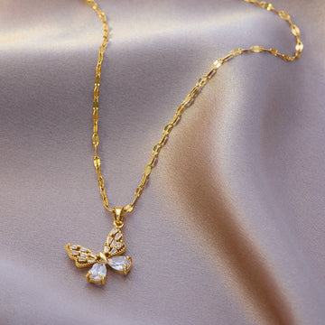 Crystal Butterfly - Necklace