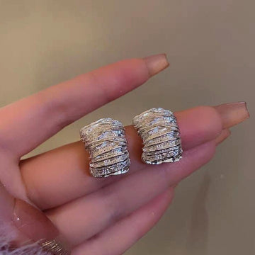 Silver Choker - Earring
