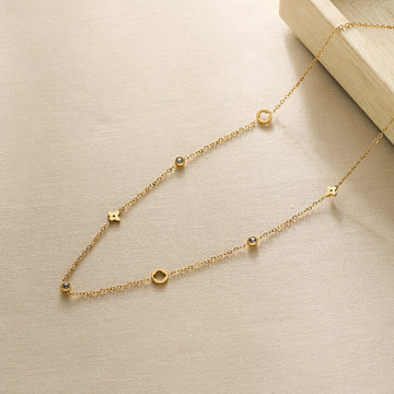 Premium Gold Series Crystal Diamonds - Necklace