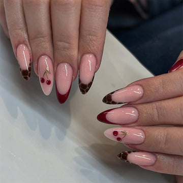 Pinkish - Press On Nail Set Of 24 - Free Nail Kit Included