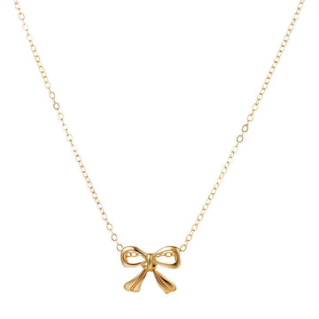 Gold Bow - Necklace