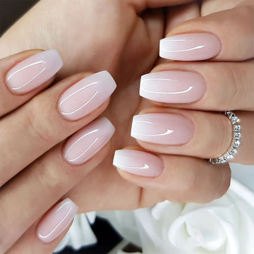 Pastel Pink - Press On Nail Set Of 24 - Free Nail Kit Included