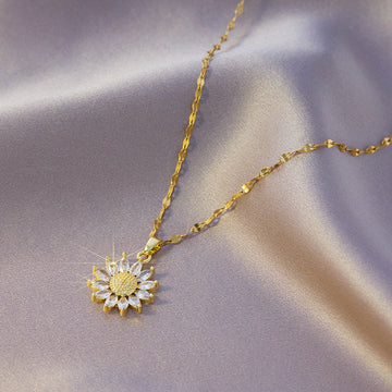 Crystal Sunflower - Necklace