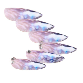 Crystal Diamond - Press On Nail Set Of 24 - Free Nail Kit Included