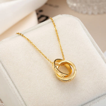 Double Rings Gold - Necklace